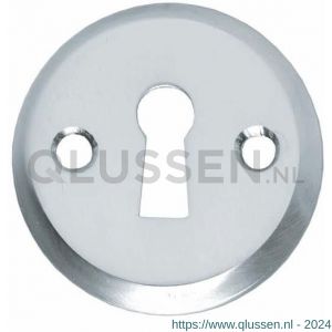 Intersteel 3173 sleutelplaatje diameter 50x5 mm messing chroom mat 0017.317316