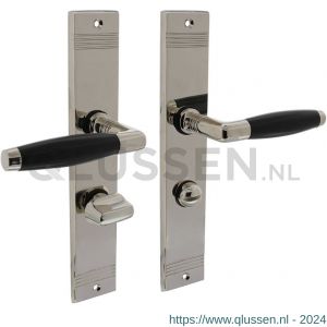 Intersteel Living 0238 deurkruk Ton basic met schild groef 235x43x5 mm WC 63/8 mm nikkel 0018.023865