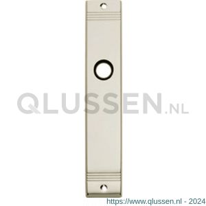 Intersteel 2571 langschild recht met groef sleutelgat 56 mm nikkel 0018.257124