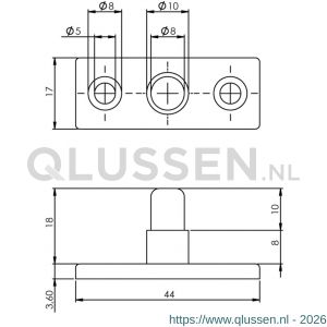 Intersteel Living 5615 stelpen nikkel 0018.561589