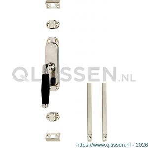 Intersteel Living 5620 set kruk-espagnolet links Ton 222 inclusief stangenset 2x 1250 mm nikkel-ebbenhout 0018.562062B