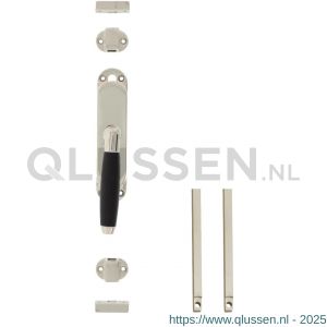 Intersteel Living 5620 set kruk-espagnolet links Ton 400 inclusief stangenset 2x 1250 mm nikkel-ebbenhout 0018.562063B