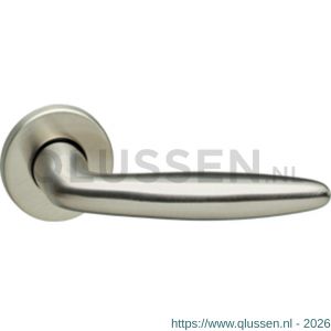 Intersteel Living 0199 gatdeel deurkruk links Sigaar op rozet nikkel mat 0019.019902B