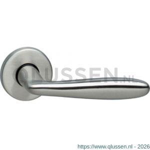 Intersteel Living 0200 gatdeel deurkruk links Phobos op rozet nikkel mat 0019.020002B