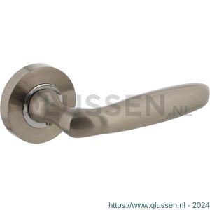 Intersteel Living 1692 deurkruk 1692 Bjorn op rond rozet 7 mm nokken nikkel mat 0019.169202