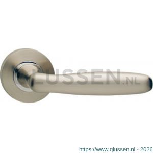 Intersteel Living 1692 gatdeel deurkruk rechts Bjorn op rond rozet 7 mm nokken nikkel mat 0019.169202A