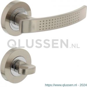 Intersteel Living 1696 deurkruk 1696 William op rond rozet 7 mm nokken met WC 8 mm nikkel mat 0019.169610