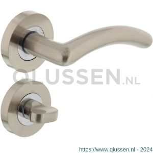 Intersteel Living 1699 deurkruk 1699 Marieke op rond rozet 7 mm nokken met WC 8 mm nikkel mat 0019.169910