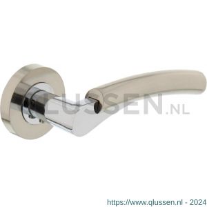 Intersteel Living 1700 deurkruk 1700 Bryan op rond rozet 7 mm nokken chroom-nikkel mat 0019.170002