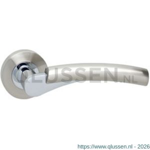 Intersteel Living 1700 gatdeel deurkruk rechts Bryan op rond rozet 7 mm nokken chroom-nikkel mat 0019.170002A