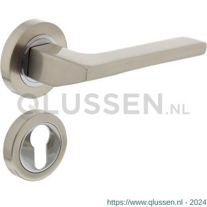 Intersteel Living 1705 deurkruk 1705 Ben op rond rozet 7 mm nokken met PC plaatje chroom-nikkel mat 0019.170505