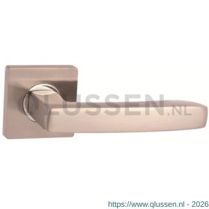 Intersteel Living 1714 gatdeel deurkruk rechts Dean op vierkant rozet 7 mm nokken chroom-nikkel mat 0019.171402A