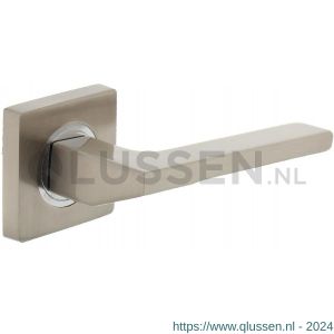 Intersteel Living 1715 deurkruk 1715 Ben op vierkant rozet 7 mm nokken chroom-nikkel mat 0019.171502