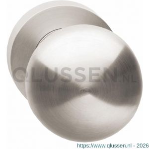 Intersteel Living 2126 knop 212600 rond centraal vast op ronde rozet 7 mm nok met stift M10/8x89 mm nikkel mat 0019.212600