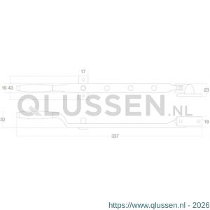 Intersteel Living 5615 raamuitzetter met stelpen nikkel mat 0019.561580