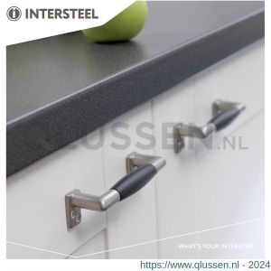 Intersteel Living 5616 handgreep recht ebbenhout 108 mm nikkel mat 0019.561640