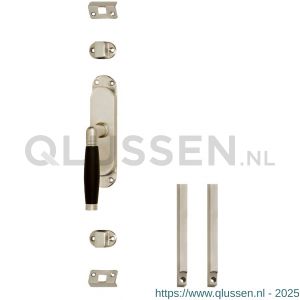 Intersteel Living 5620 set kruk-espagnolet links Ton 222 inclusief stangenset 2x 1250 mm nikkel mat-ebbenhout 0019.562062B