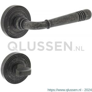 Intersteel Living 1725 deurkruk Emily op rozet met WC garnituur oud grijs 0021.172510