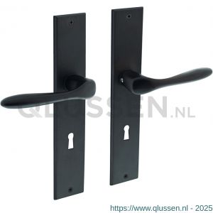 Intersteel Living 0211 deurkruk Banaan met schild 236x44x5 mm SL 72 mm zwart 0023.021126