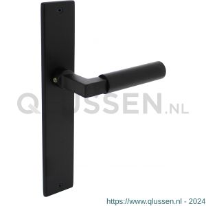 Intersteel Living 0378 deurkruk Bau-stil met schild 236x44x6 mm blind mat zwart 0023.037811