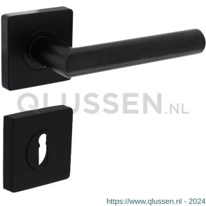 Intersteel Living 1707 deurkruk Bastian op rozet 55x55x10 mm met sleutelrozet zwart 0023.170703