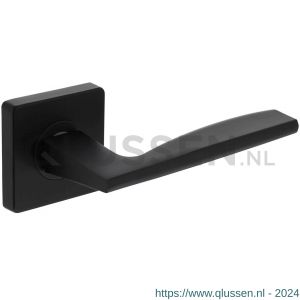 Intersteel Living 1710 deurkruk Apollo op vierkant rozet 7 mm nokken mat zwart 0023.171002