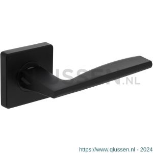 Intersteel Living 1710 gatdeel deurkruk deurkruk Apollo op vierkant rozet 7 mm nokken mat zwart links wijzend 0023.171002B