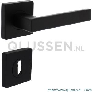 Intersteel Living 1713 deurkruk Hera op vierkant rozet 7 mm nokken met sleutelplaatje mat zwart 0023.171303