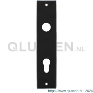 Intersteel Living 2568 kortschild rechthoekig profielcilindergat 72 mm zwart 0023.256836