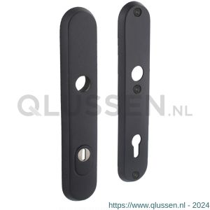 Intersteel Living 3961 SKG3 veiligheids schilden doorgaand profielcilindergat 92 mm met kerntrek beveiliging zwart-RVS 0023.396149