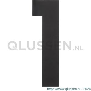 Intersteel Living 4021 huisnummer 1 XL hoogte 300 mm RVS-mat zwart 0023.402111