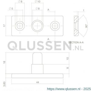 Intersteel Living 5615 stelpen zwart 0023.561589