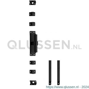 Intersteel Living 5620 set kruk-espagnolet rechts T-recht met stangenset 2x 1245 mm RVS zwart 0023.562048A