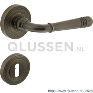 Intersteel Living 1725 deurkruk Emily op rozet met sleutel plaatje gebruineerd 0024.172503