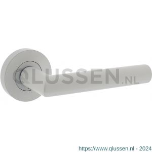 Intersteel Living 1693 deurkruk Bastian op ronde rozet 52x10 mm met nokken wit 0027.169302