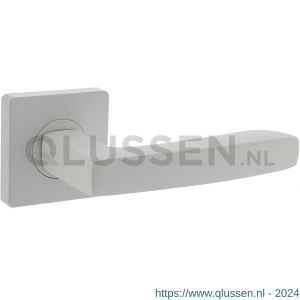 Intersteel Living 1712 gatdeel deurkruk rechts Minos op vierkant rozet 55x55x10 mm met nokken wit 0027.171202A