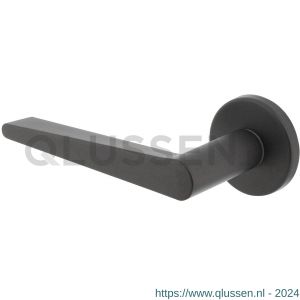 Intersteel 0465 gatdeel deurkruk links Tiga met geveerde kunststof rozet met nokken diameter 50x7 mm grijs 0029.046502B