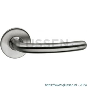 Intersteel Living 0568 gatdeel deurkruk Sabel-slank diameter 16 mm op rozet plat zonder veer RVS 0035.056802A