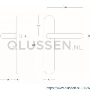 Intersteel Living 0576 deurkruk Rond diameter 19 mm verdekt blind RVS 0035.057611