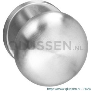 Intersteel Living 0610 knopkruk Paddenstoel op rozet met ring RVS 0035.061002