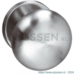 Intersteel Living 0610 gatdeel deurkruk Paddenstoel op rozet met ring RVS 0035.061002A