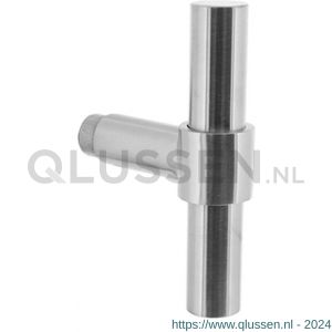 Intersteel 0633 gatdeel deurkruk T-recht model voor espagnolet RVS 0035.063301A