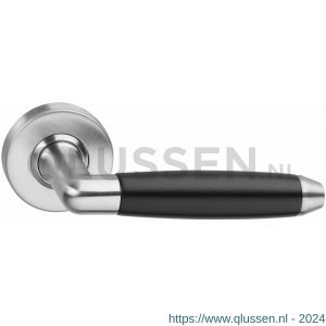 Intersteel Living 0640 deurkruk Combinatie op rozet met ring met veer RVS-zwart 0035.064002