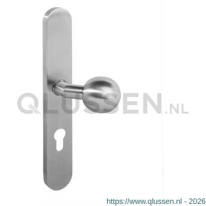 Intersteel Essentials 0661 knopschild XL-rechts verdekt 278x40 mm profielcilindergat 72 mm RVS 0035.066136A