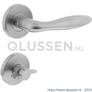 Intersteel Living 1013 deurkruk Jupiter op rond rozet met WC 8 mm l RVS 0035.101310