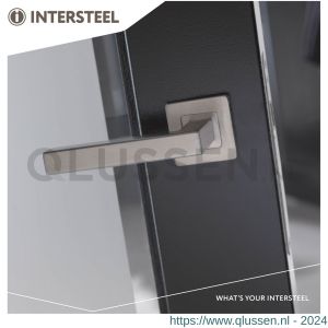 Intersteel Essentials 1249 deurkruk Vierkant op rozet vierkant dubbel geveerd RVS 0035.124902