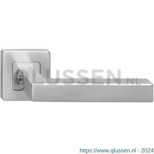 Intersteel Living 1249 gatdeel deurkruk Vierkant op rozet vierkant dubbel geveerd RVS 0035.124902A