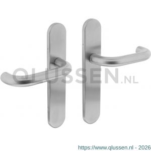 Intersteel Living 1295 deurkruk 1295 Rond op verdekt schild blind met nokken 7 mm RVS EN 1906/4 klein krukgat 0035.129511