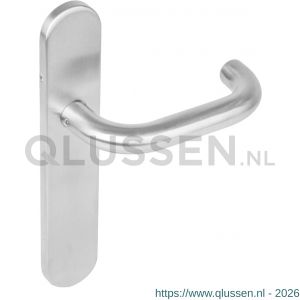 Intersteel Living 1295 gatdeel deurkruk rechts Rond op verdekt schild blind met nokken 7 mm RVS EN 1906/4 klein krukgat 0035.129511A