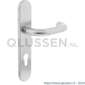 Intersteel Living 1295 deurkruk 1295 Rond op verdekt schild profielcilindergat 72 mm met nokken 7 mm RVS EN 1906/4 klein krukgat 0035.129536